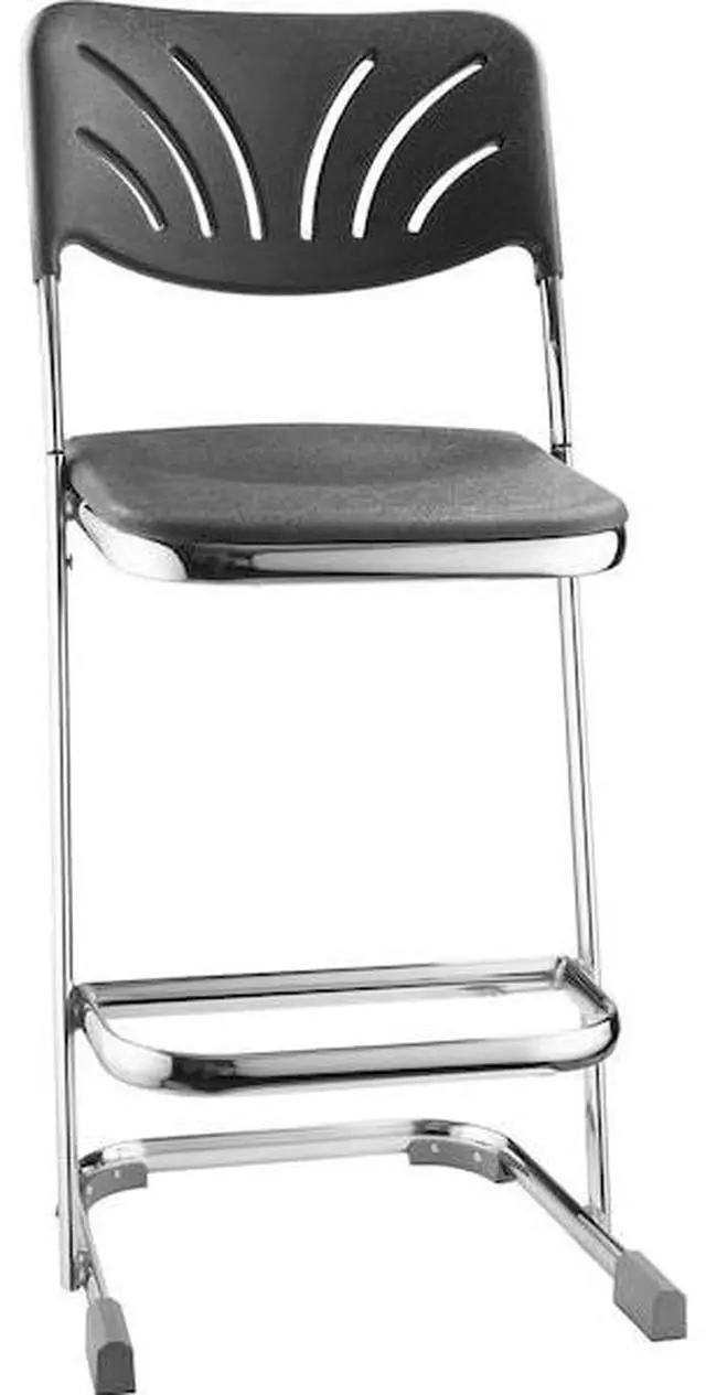 Alt view image 4 of 8 - Ergonomic Home Office Elephant Z Stool With Blow Molded Seat And Backrest 24"