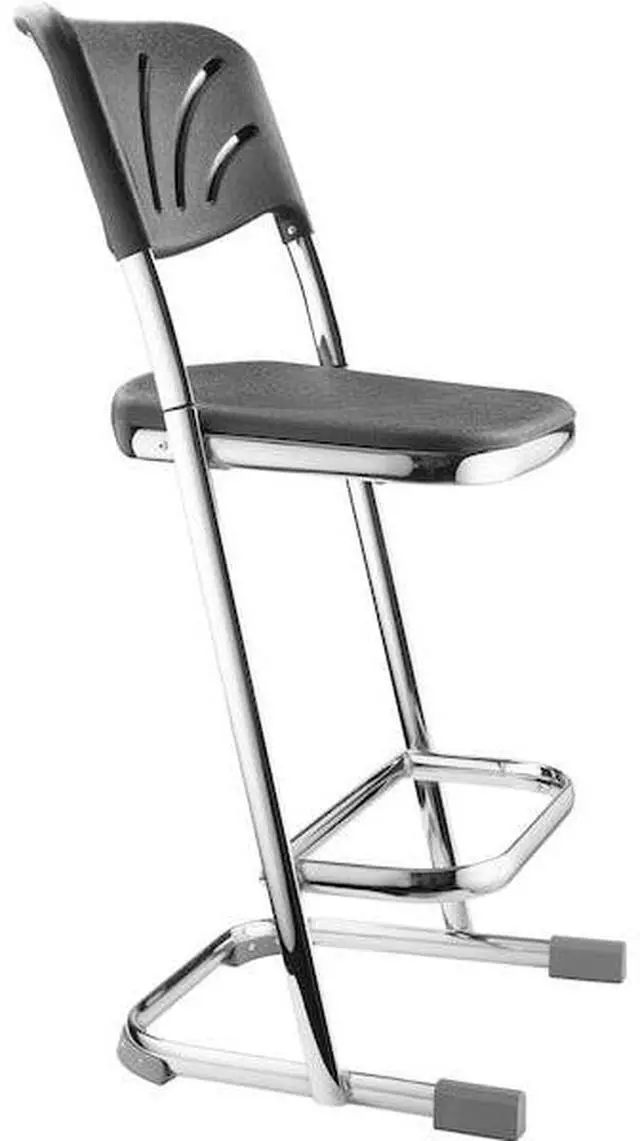 Alt view image 5 of 8 - Ergonomic Home Office Elephant Z Stool With Blow Molded Seat And Backrest 24"
