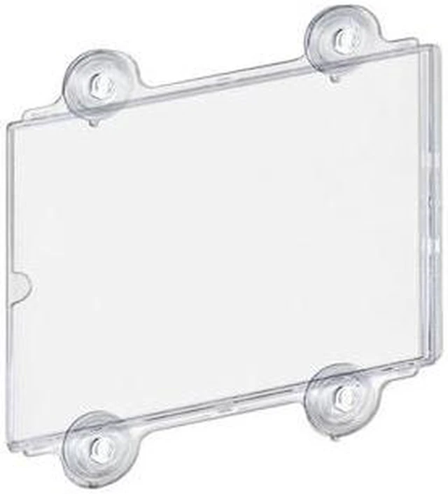 Alt view image 2 of 7 - AZAR DISPLAYS 106614-2PK Clear Acrylic Window/Door Sign Holder Frame with