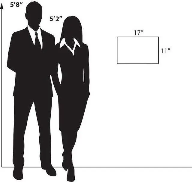 Alt view image 5 of 5 - AZAR DISPLAYS 122037 Self Adhesive Clear Acrylic Wall Sign Holder Frame 17" W x
