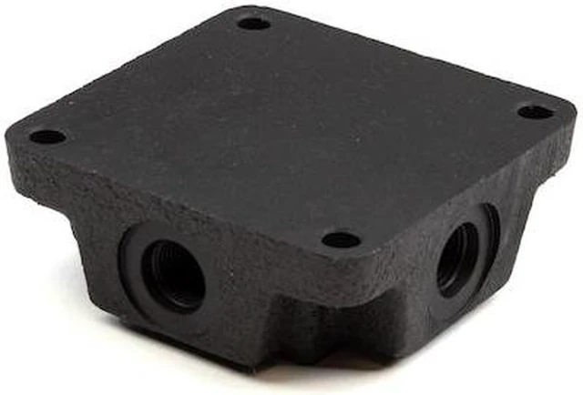Alt view image 3 of 3 - CHIEF 220319 D03 Subplate, side ported. 3/8 NPT Ports, Series or Parallel,