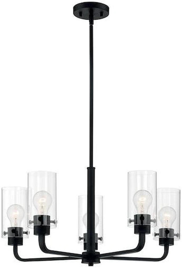 Alt view image 3 of 4 - NUVO 60/7275 Fixture, Chandelier, 5-Lght, Incandescent, 60W, 120V, A19, Medium