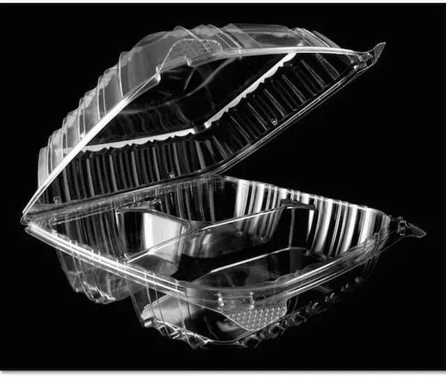 Alt view image 13 of 13 - Dart ClearSeal Hinged-Lid Plastic Containers 8 1/4 x 3 x 8 1/4 Clear 125/PK 2 PK