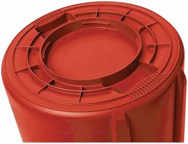 Alt view image 10 of 13 - Rubbermaid Utility Container,44 gal.,Red  FG264360RED