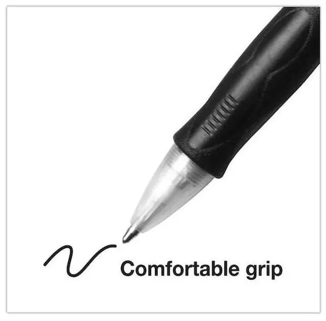 Alt view image 9 of 17 - BIC Velocity Retractable Ball Pen Black Ink 1 mm 36/Pack VLG361BK