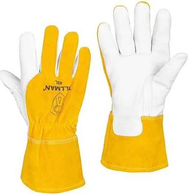 Alt view image 7 of 11 - Tillman 48 Top Grain Goatskin/Cowhide Fleece Lined MIG Welding Gloves, Large