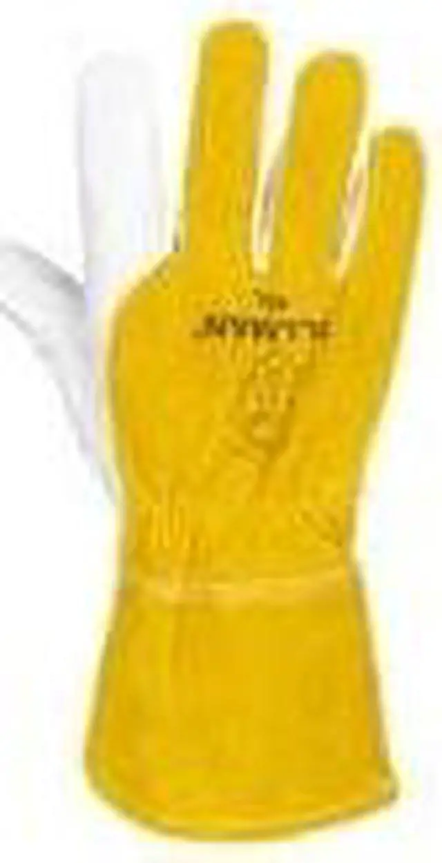 Alt view image 10 of 11 - Tillman 48 Top Grain Goatskin/Cowhide Fleece Lined MIG Welding Gloves, Large