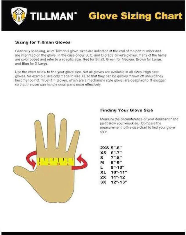 Alt view image 11 of 11 - Tillman 48 Top Grain Goatskin/Cowhide Fleece Lined MIG Welding Gloves, Large