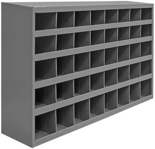 Alt view image 5 of 6 - DURHAM MFG 349-95 Prime Cold Rolled Steel Pigeonhole Bin Unit , 8 1/2 in D x