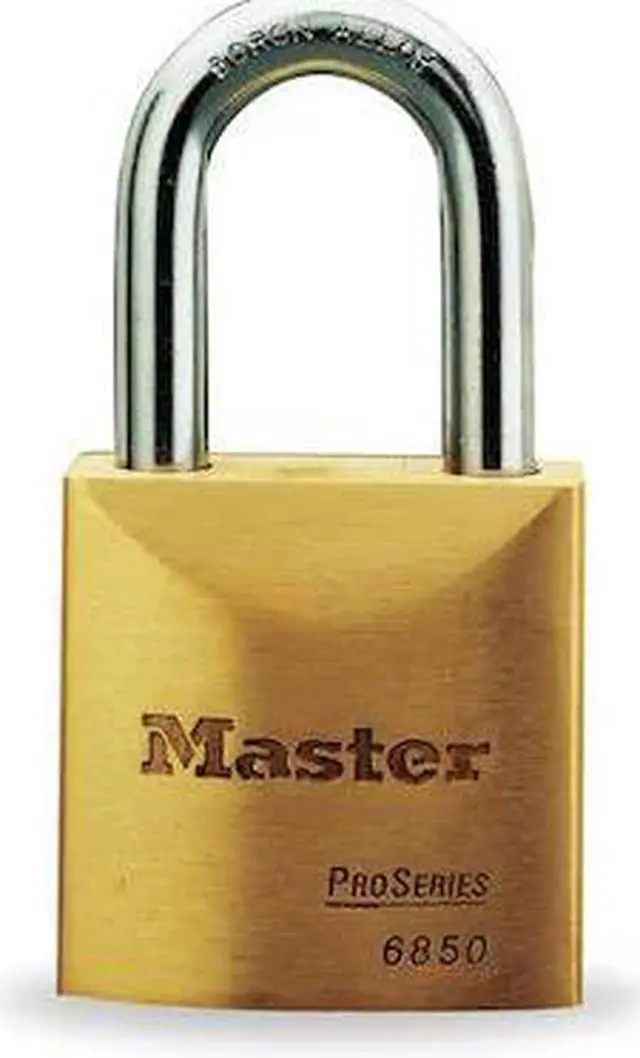 Alt view image 2 of 5 - 470 6850 5 PIN BRASS REKEYABLE PADLOCK KEYED DIFFE 1 EA