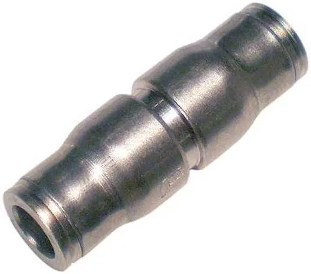 Alt view image 2 of 2 - LEGRIS 3606 12 00 Push-Fit Union Fitting, 15/32 in Tube Size, Brass, Silver