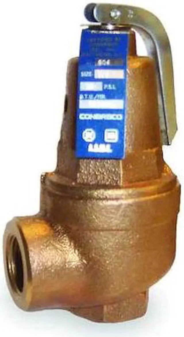 Alt view image 3 of 3 - APOLLO 1060520 Safety Relief Valve, 1 In, 100 psi, Bronze, BtuH: 3, 500, 000