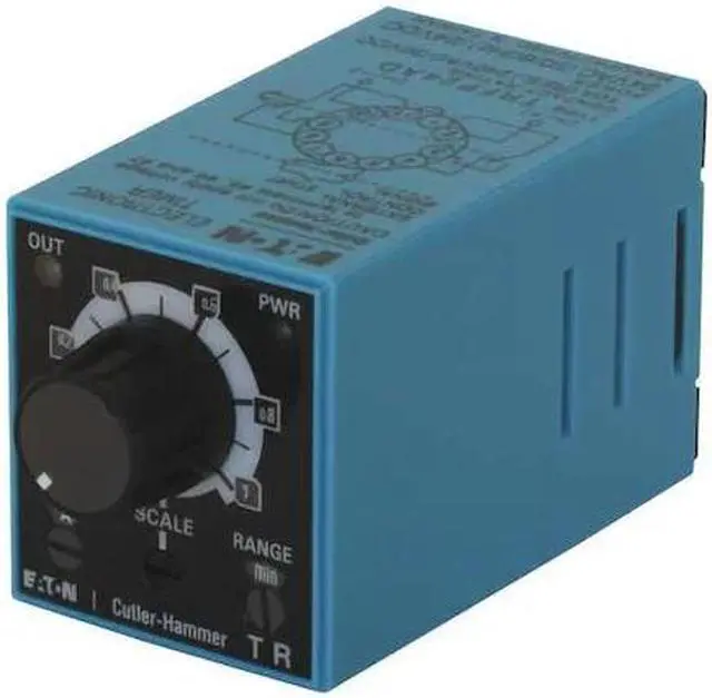 Main image of EATON TRNP240AC Multifunction Time Delay Relay, Octal, 4 Functions 100 to 240V