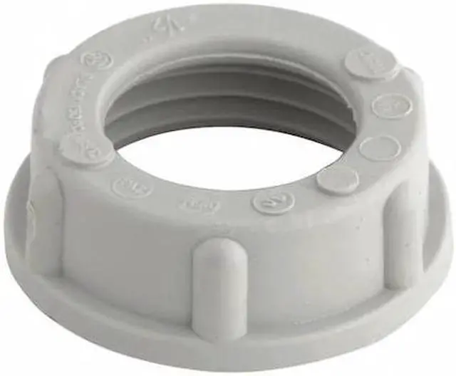 Alt view image 2 of 2 - RACO 1403 IMC Bushing, 3/4 in, Threaded, Plastic, Zinc Plated, Gray