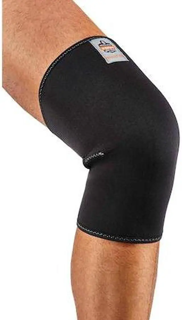 Alt view image 3 of 5 - Ergodyne ProFlex Single-Layer Neoprene Knee Sleeve Black Small 16502