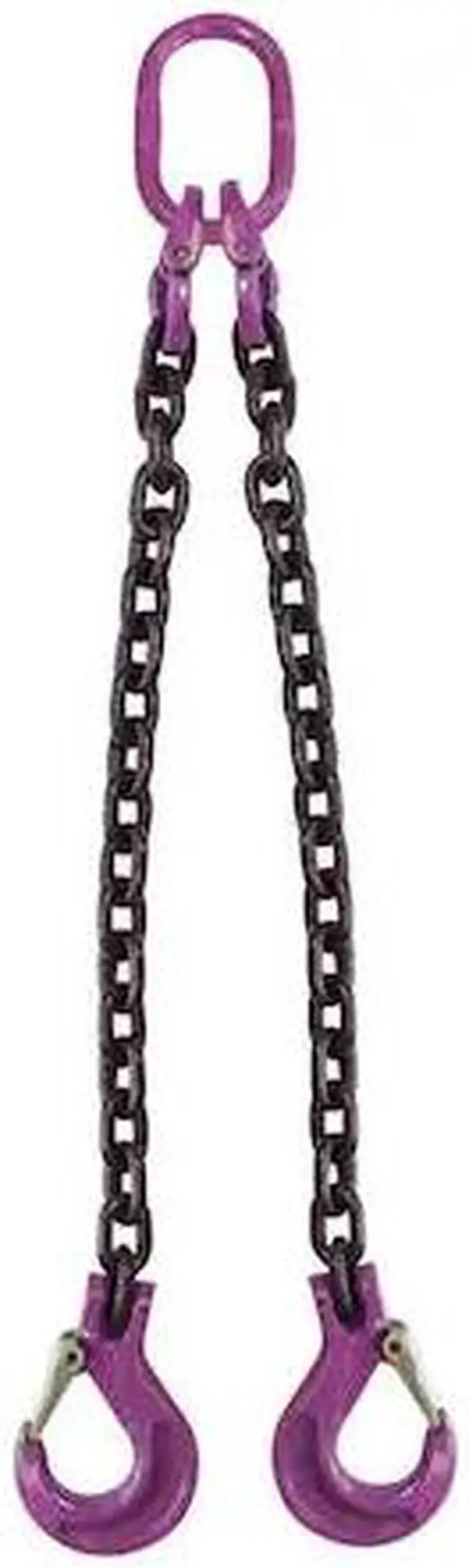 Main image of US CARGO CONTROL 932G100DOS-3 9/32" x 3' - 2 Leg Chain Sling w/ Sling Hooks -