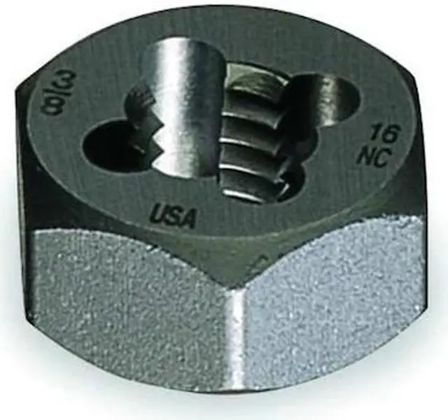Main image of CLEVELAND C65601 Carbon Hexagon Rethreading Die 0650 Cle-Line 1/4-20UNC