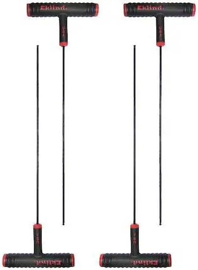 Alt view image 4 of 4 - EKLIND 61812 SAE Plain Ball Hex Key, 3/16" Tip Size, 9 in Long, 4 in Short, 4 PK