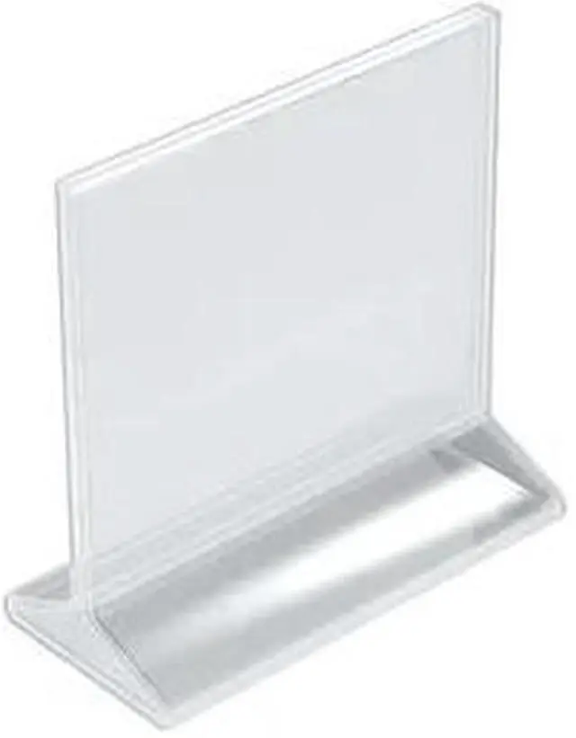 Main image of AZAR DISPLAYS 142708 6"W x 5.5"H Top-Load Two Sided Sign Holder, PK10