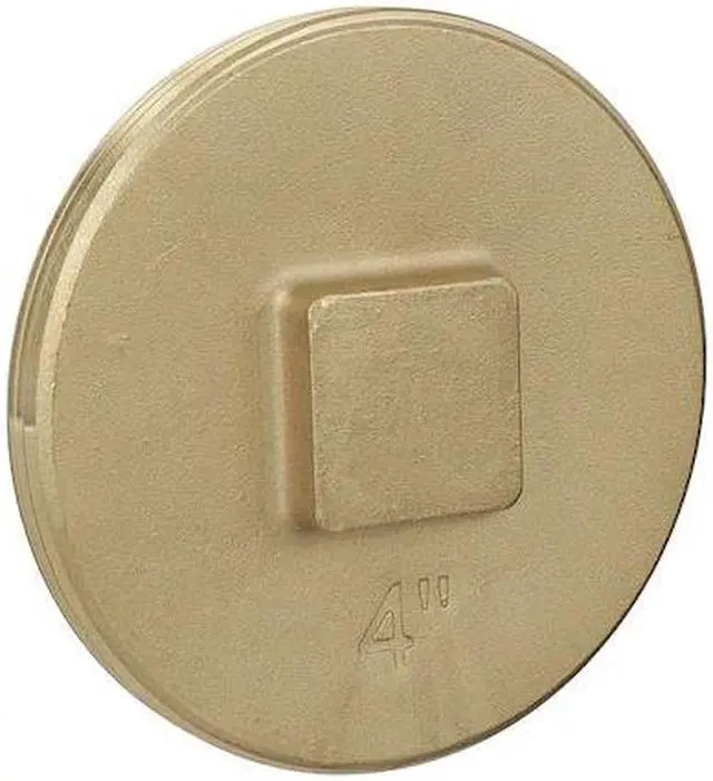 Alt view image 7 of 7 - OATEY 42374 Cleanout Plug,4 In,Brass