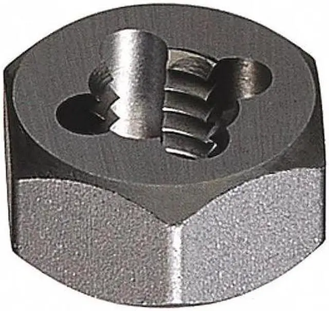 Main image of GREENFIELD THREADING 404808 Carbon Steel Hexagon Rethreading Die 377 Greenfield