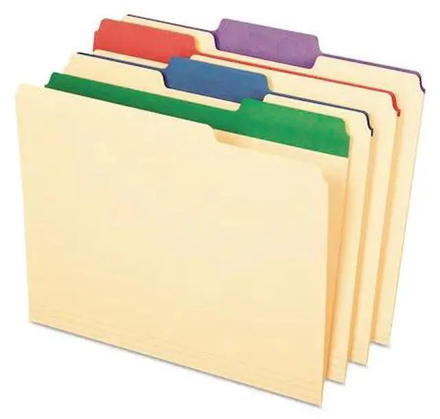 Alt view image 19 of 20 - Pendaflex Color Tab File Folders 1/3 Cut 3/4" Exp. Letter 50/BX 84101