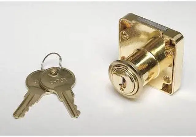 Main image of ZORO SELECT 1XRY2 Cabinet and Drawer Dead Bolt Locks, Keyed Alike, CH751 Key,