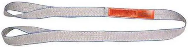 Alt view image 2 of 2 - LIFT-ALL EE2801TTX2 Web Sling, Type 4, 2 ft L, 1 in W, Polyester, Silver