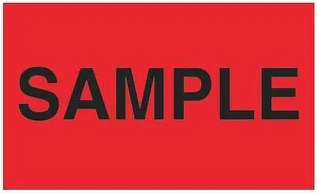 Main image of TAPE LOGIC DL2781 Tape Logic® Labels, "Sample", 3" x 5", Fluorescent Red,