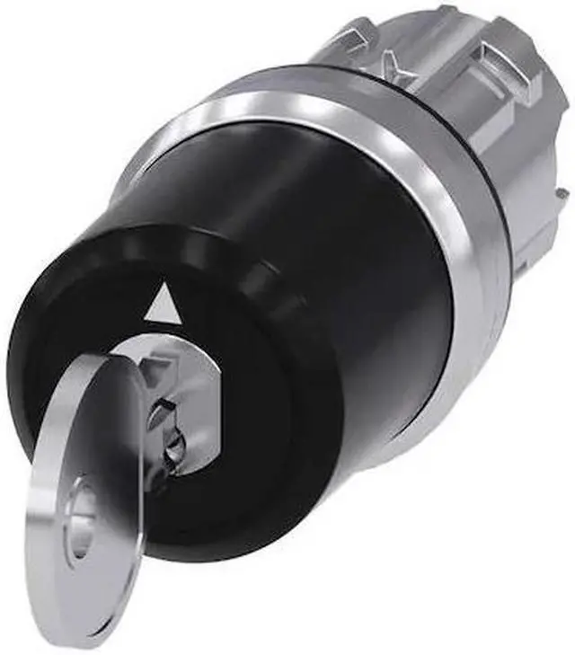 Main image of SIEMENS 3SU1050-5BP61-0AA0 Key-Operated Switch,22mm,Metal Bezel