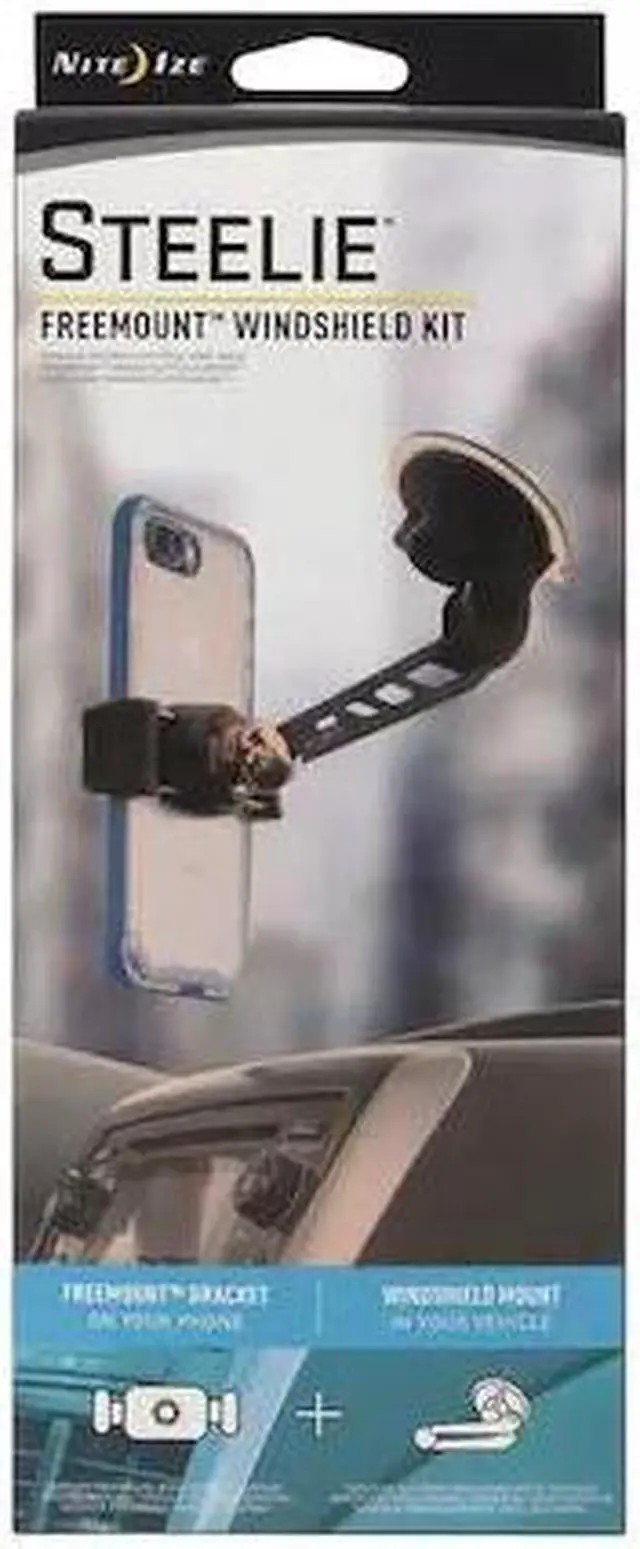 Alt view image 6 of 6 - NITE IZE STEELIE FREEMOUNT WINDSHIELD MOUNT KIT