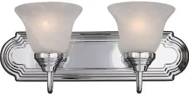 Main image of MAXIM LIGHTING 8012MRPC Essentials 2-Light 18" Wide Polished Chrome Vanity Light