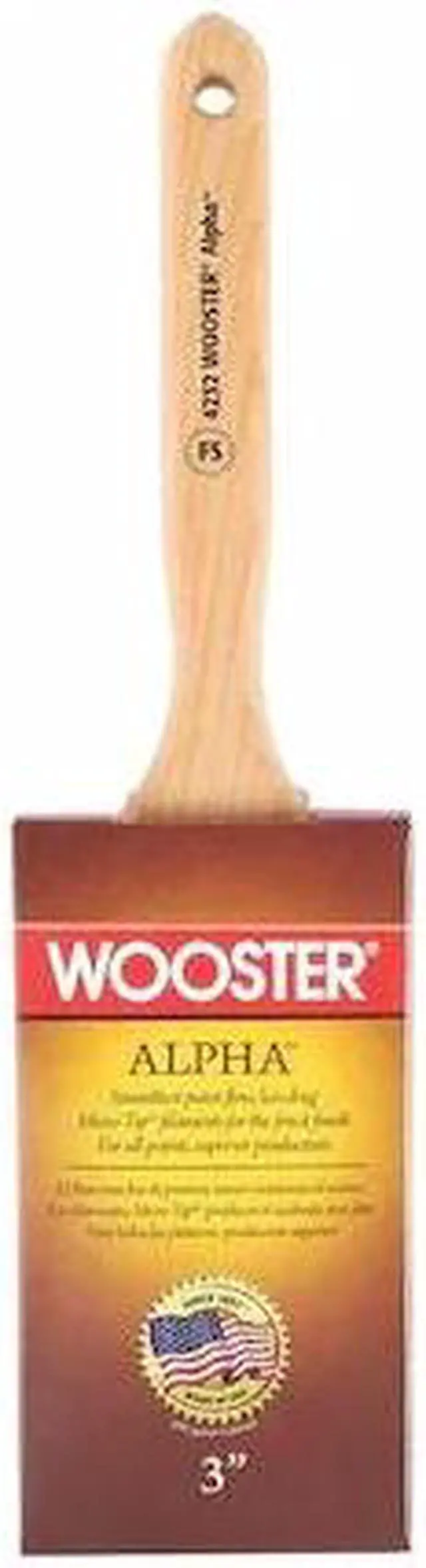 Alt view image 2 of 4 - WOOSTER 4232-3 3" Flat Sash Firm, Micro Tip Bristle, Paint Brush, Wood Handle