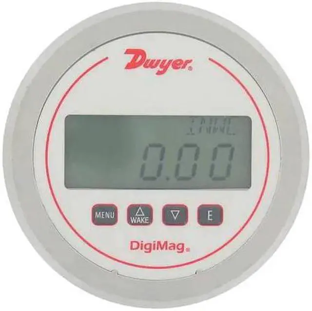 Main image of DWYER INSTRUMENTS DM-1124 Digital Differential Pressure Gauge, 5 in Dial, 0.125