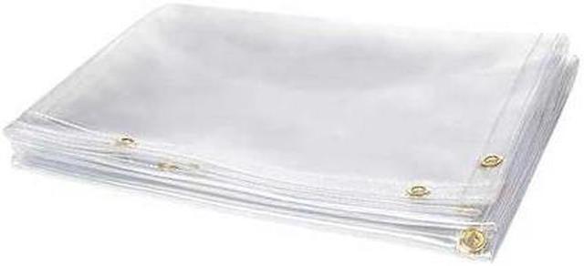 Alt view image 2 of 2 - Transparent Vinyl Welding Curtain, 6 ft. H x 6 ft.W x 0.016" Thick, Clear