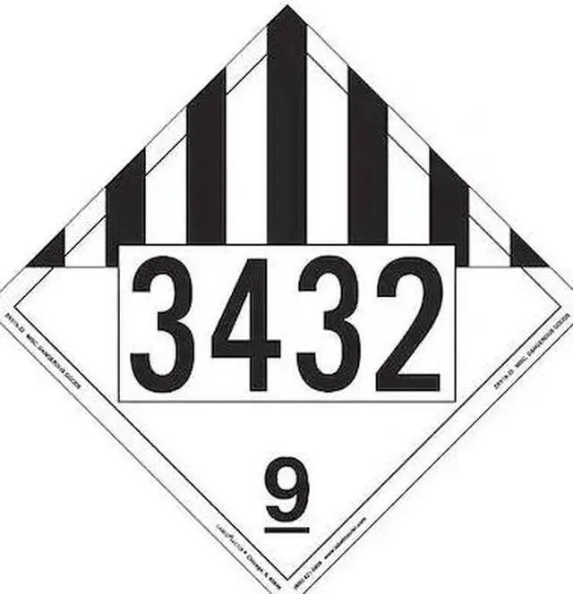 Main image of LABELMASTER ZRV19-32 Miscellans Dangerous Goods,Rgd Vnyl,PK25
