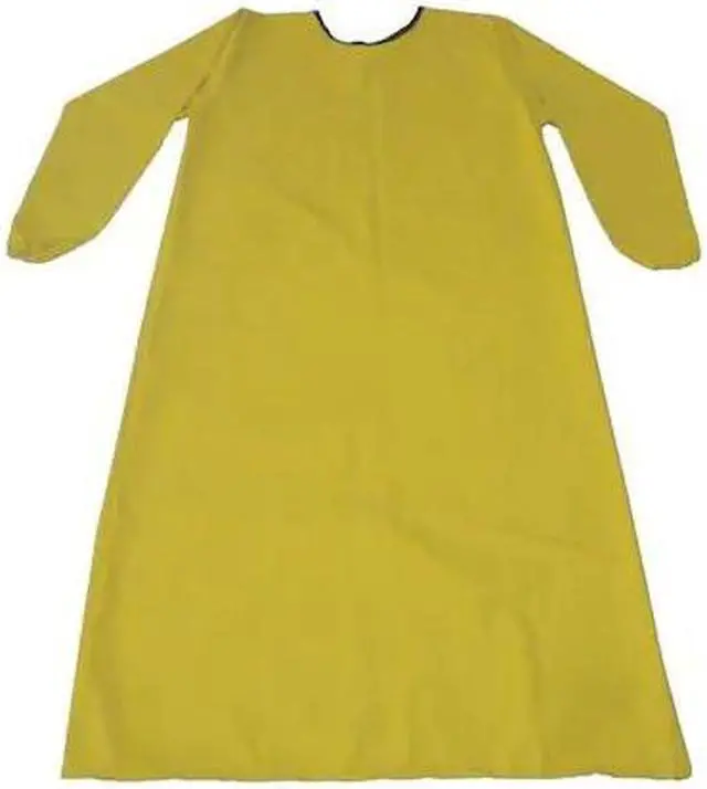 Main image of CONDOR 11G031 Smock Apron,Yellow,46-1/2 In. L