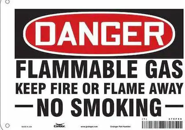 Main image of CONDOR 478F88 Danger Sign, 7" H, 10" W,  Vertical Rectangle, English, 478F88