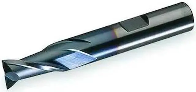 Alt view image 2 of 2 - End Mill, HSS, TiCN, 7/16, 2 FL, SGL Sq End