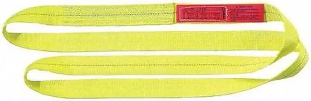 Main image of LIFT-ALL EN2801DX12 Web Sling, Type 5, 12 ft L, 1 in W, Polyester, Yellow