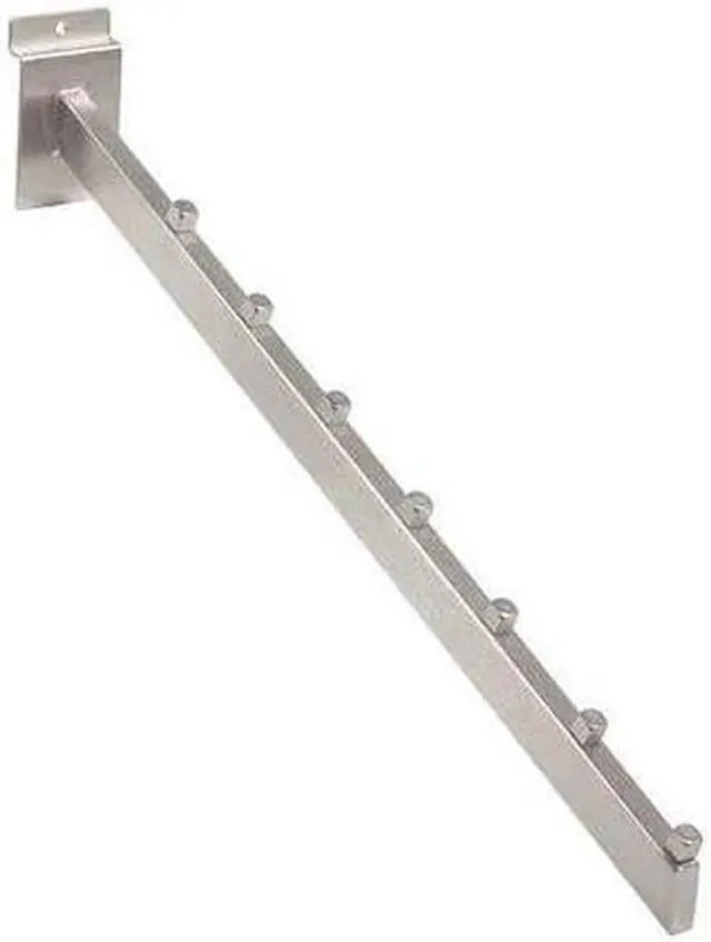 Alt view image 2 of 2 - 7 Cube Rectangular Tubing Waterfall for Slatwall - Satin Nickel Finish,Pack Size - 24