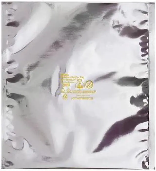 Alt view image 2 of 2 - DRI-SHIELD DS2005 10" x 12" Heavy Duty Barrier Bags, Silver, PK 100