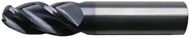 Main image of CLEVELAND C80116 4-Flute Carbide HP VI Ball Nose End Mill CTD CEM-V-4B-TA