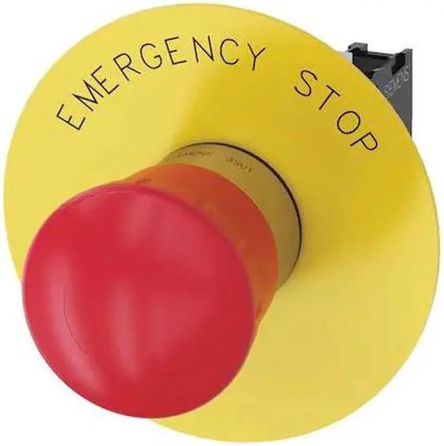 Main image of SIEMENS 3SU1150-1HB20-1CG0 Push Button,22mm,Red,Metal Bezel