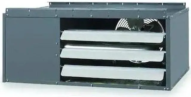 Main image of DAYTON 2RYU9A Gas Unit Heater, NG/LP, 60,000, 740 cfm, Direct, Propeller, 1/2 in
