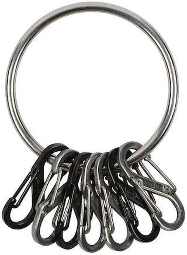 Alt view image 6 of 8 - NITE IZE BRG-M1-R3 Key Rack, Black, Large, Silver Texture