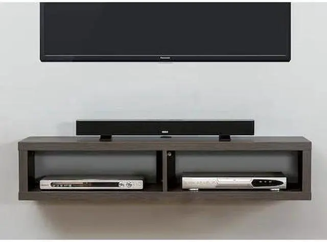 Alt view image 2 of 4 - Martin Furniture Floating Tv Console, 48", Skyline Walnut