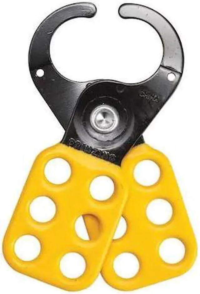 Alt view image 5 of 9 - BRADY T220 Lockout Hasp, Standard, 6 Lock, 5 In. L, Color: Yellow