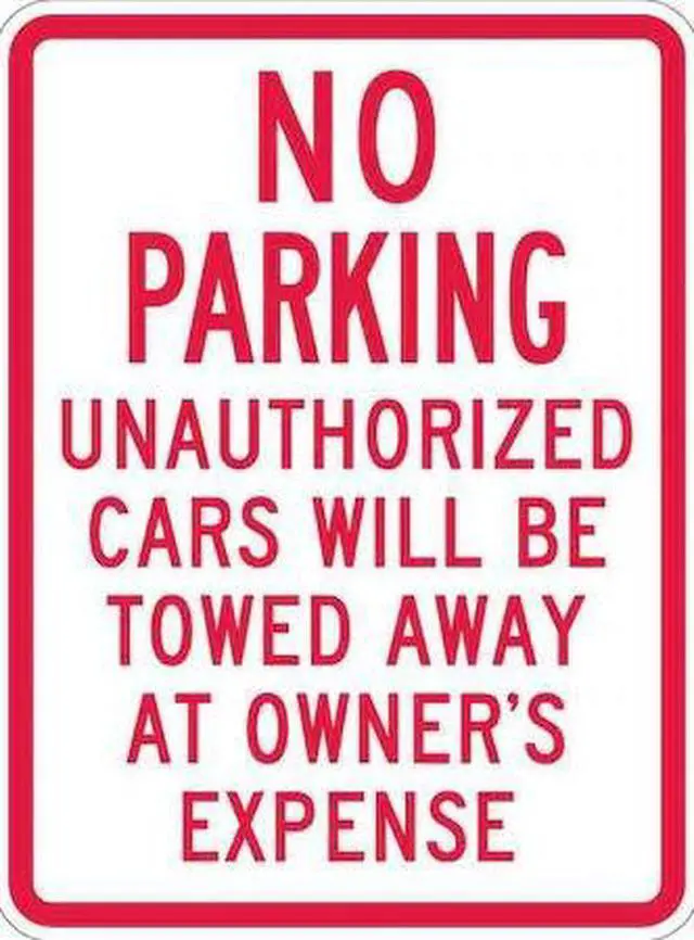 Main image of LYLE T1-1047-HI_18x24 Tow Zone No Parking Sign, 18" W, 24" H, English,