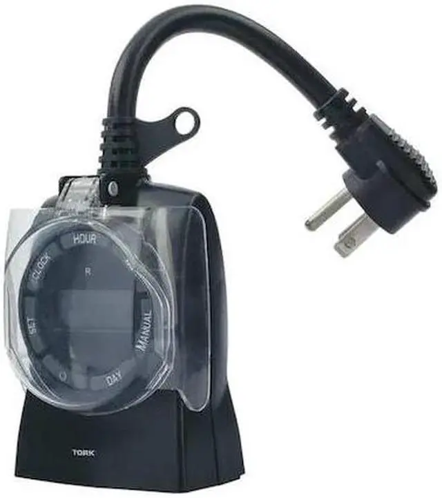 Main image of TORK 642E Plug In Timer, Blk, Outdoor, 125V, Digital